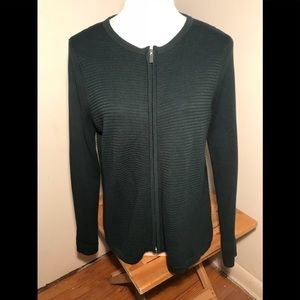 Croft & Barrow Front Zip Cardigan-SZ M **like new